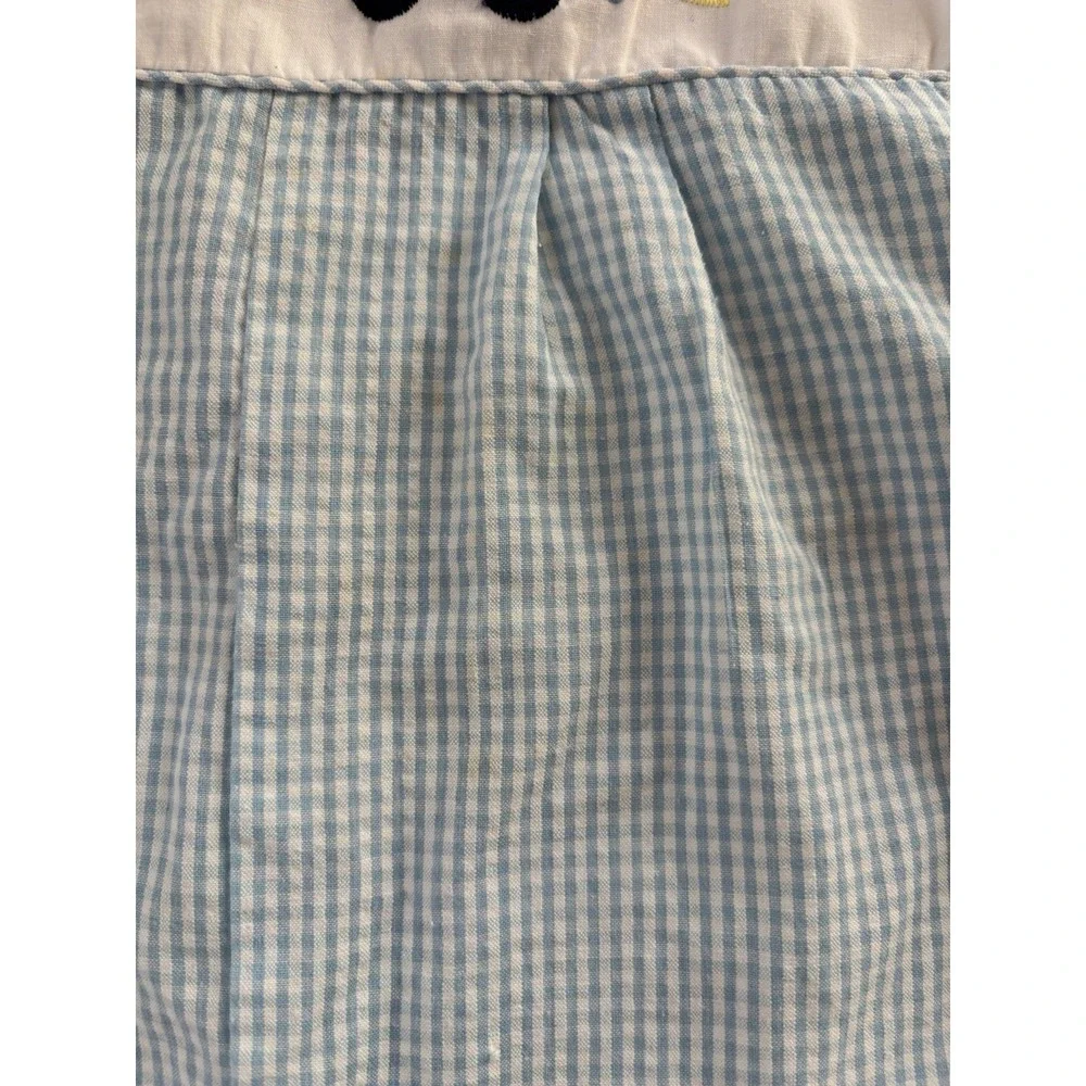 Vintage Baby Boy One Piece Romper Sz 24 Months Blue Checkered Tow Truck Car - Picture 2 of 6